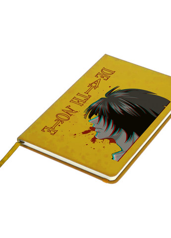 Блокнот А5 Ел Лоулайт Зошит смерті (L Death Note) Жовтий (92228-2824-SY) MobiPrint (257326918)