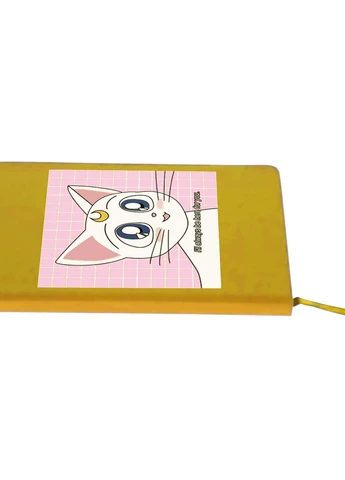 Блокнот А5 Луна Кошки Сейлор Мун (anime Sailor Moon Cats) Желтый (92228-2919-SY) MobiPrint (257327324)