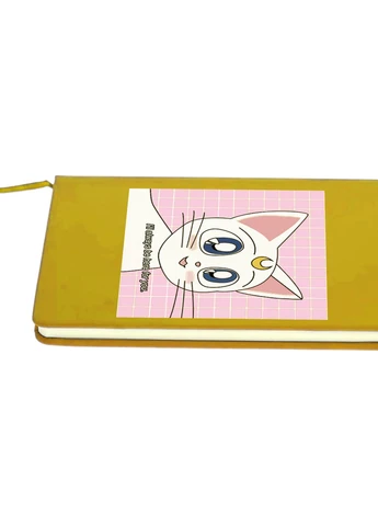 Блокнот А5 Луна Кошки Сейлор Мун (anime Sailor Moon Cats) Желтый (92228-2919-SY) MobiPrint (257327324)