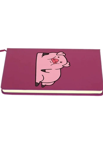 Блокнот А5 Пухля Гравіті Фолз (Waddles Gravity Falls) Малиновий (92228-2626-FU) MobiPrint (257323907)