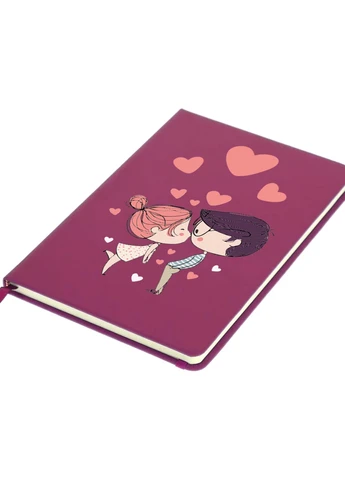 Блокнот А5 С днем Святого Валентина (Happy Valentine's day) Малиновый (92228-2644-FU) MobiPrint (257322934)