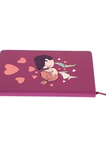 Блокнот А5 С днем Святого Валентина (Happy Valentine's day) Малиновый (92228-2644-FU) MobiPrint (257322934)