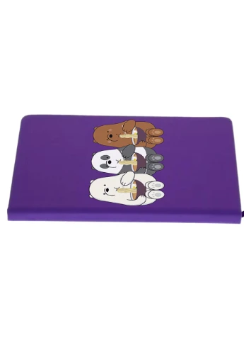 Блокнот А5 Вся правда о медведях (We Bare Bears) Фиолетовый (92228-2897-PU) MobiPrint (257323443)
