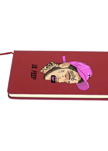 Блокнот А5 Лил Пип (Lil Peep) Красный (92228-2635-RD) MobiPrint (257323070)
