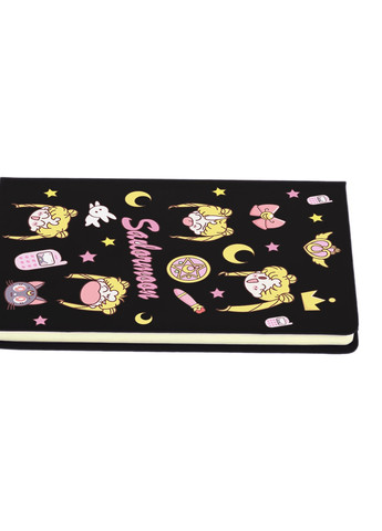 Блокнот А5 Сейлор Мун (Sailor Moon) Чорний (92228-2911-BK) MobiPrint (257322354)
