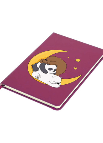 Блокнот А5 Вся правда о медведях (We Bare Bears) Малиновый (92228-2894-FU) MobiPrint (257326005)