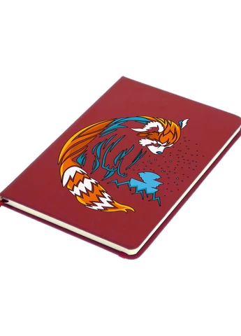 Блокнот А5 Акварельный Енот Красный (92228-2050-RD) MobiPrint (257325220)