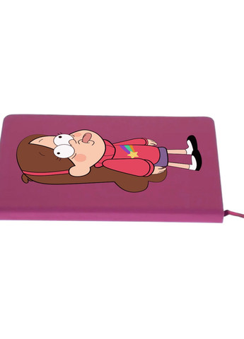 Блокнот А5 Мейбл Пайнс Гравіті Фолз (Mabel Pines Gravity Falls) Малиновий (92228-2625-FU) MobiPrint (257326512)