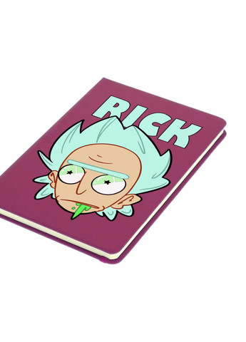 Блокнот А5 Рік Санчез та Бендер Рік та Морті (Bender Rick and Morty) Малиновий (92228-2942-FU) MobiPrint (257323142)