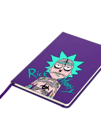 Блокнот А5 Морті Сміт Рік та Морті (Morty Smith Rick and Morty) Фіолетовий (92228-2930-PU) MobiPrint (257322124)