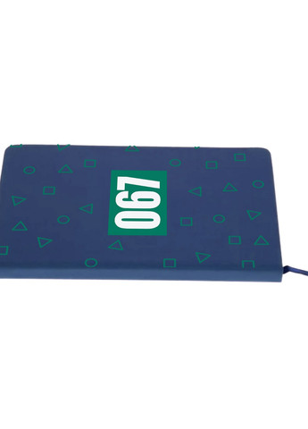 Блокнот А5 Номер 067 Чонхойон Игра в кальмара (Squid Game) Темно-синий (92228-3361-NB) MobiPrint (257324187)