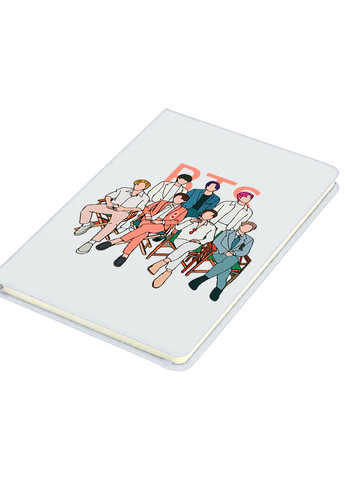 Блокнот А5 БТС (BTS) Білий (92228-3264-WT) MobiPrint (257324706)