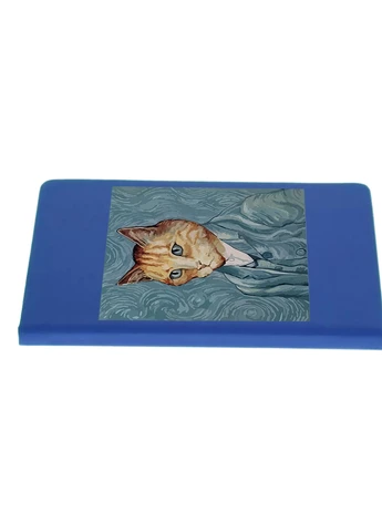 Блокнот А5 Кіт Вінсент Ван Гог (Vincent van Gogh Cat) Світло-блакитний (92228-2959-SK) MobiPrint (257325057)