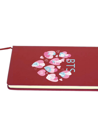 Блокнот А5 БТС (BTS) Червоний (92228-3263-RD) MobiPrint (257323597)