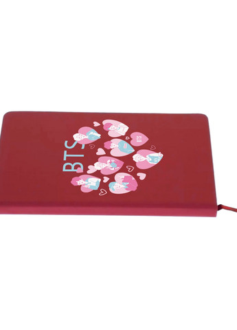 Блокнот А5 БТС (BTS) Червоний (92228-3263-RD) MobiPrint (257323597)