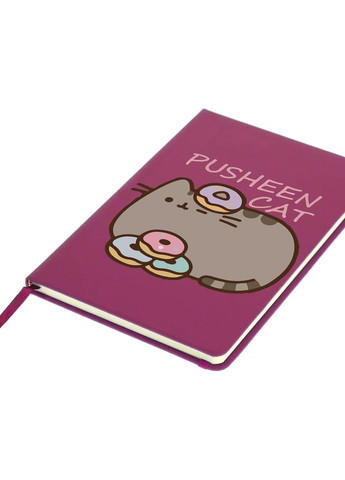 Блокнот А5 Кіт Пушин (Pusheen Cat) Малиновий (92228-3346-FU) MobiPrint (257323322)