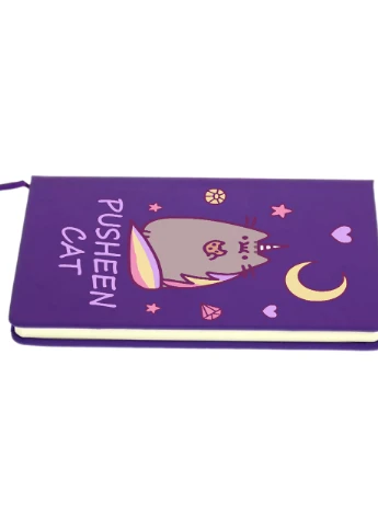 Блокнот А5 Кіт Пушин (Pusheen Cat) Фіолетовий (92228-3349-PU) MobiPrint (257321987)