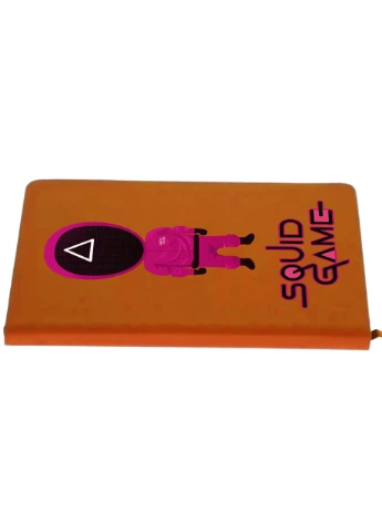 Блокнот А5 Треугольник Солдат Игра в кальмара (Squid Game) Оранжевый (92228-3359-OG) MobiPrint (257323582)