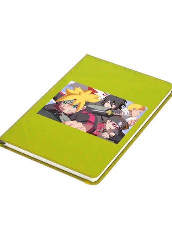 Блокнот А5 Наруто (Naruto) Салатовий (92228-3106-LM) MobiPrint (257321444)