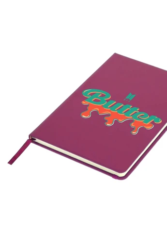 Блокнот А5 Butter БТС (BTS) Малиновий (92228-3267-FU) MobiPrint (257328147)