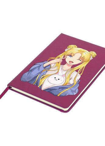 Блокнот А5 Сейлор Мун (Sailor Moon) Малиновый (92228-2925-FU) MobiPrint (257329184)