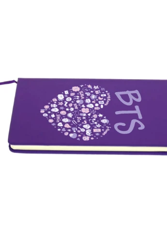 Блокнот А5 БТС (BTS) Фіолетовий (92228-3268-PU) MobiPrint (257322658)