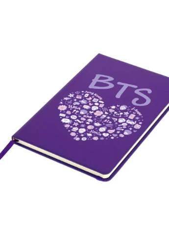 Блокнот А5 БТС (BTS) Фіолетовий (92228-3268-PU) MobiPrint (257322658)
