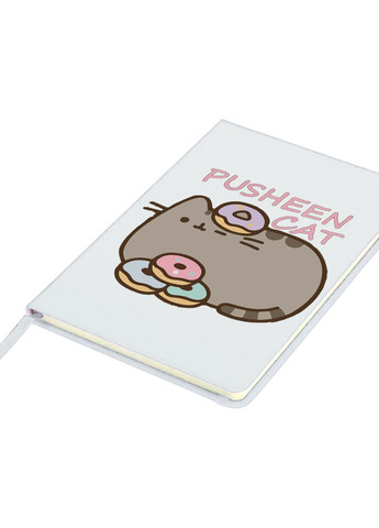 Блокнот А5 Кіт Пушин (Pusheen Cat) Білий (92228-3346-WT) MobiPrint (257325529)