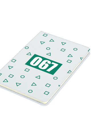Блокнот А5 Номер 067 Чонхойон Гра в кальмара (Squid Game) Білий (92228-3361-WT) MobiPrint (257326646)