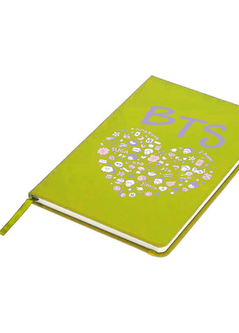 Блокнот А5 БТС (BTS) Салатовий (92228-3268-LM) MobiPrint (257325673)