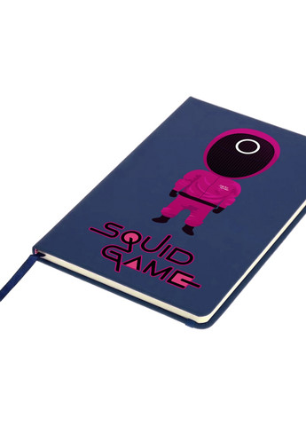 Блокнот А5 Круг Рабочий солдат Игра в кальмара (Squid Game) Темно-синий (92228-3358-NB) MobiPrint (257322563)