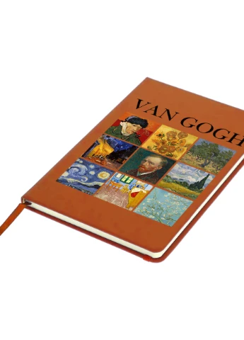 Блокнот А5 Вінсент Ван Гог Картини (Vincent van Gogh) Помаранчевий (92228-2960-OG) MobiPrint (257324611)