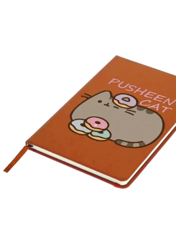 Блокнот А5 Кіт Пушин (Pusheen Cat) Помаранчевий (92228-3346-OG) MobiPrint (257324642)