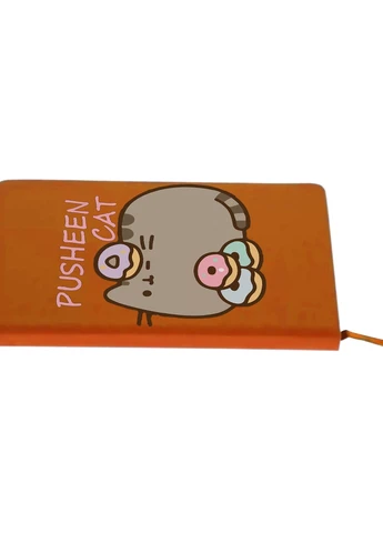 Блокнот А5 Кіт Пушин (Pusheen Cat) Помаранчевий (92228-3346-OG) MobiPrint (257324642)