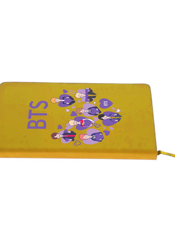 Блокнот А5 БТС (BTS) Жовтий (92228-3273-SY) MobiPrint (257324827)