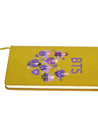 Блокнот А5 БТС (BTS) Жовтий (92228-3273-SY) MobiPrint (257324827)