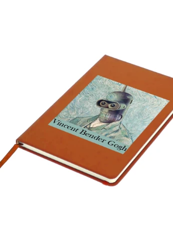 Блокнот А5 Винсент Ван Гог Бендер (Vincent van Gogh Bender) Оранжевый (92228-2956-OG) MobiPrint (257321837)