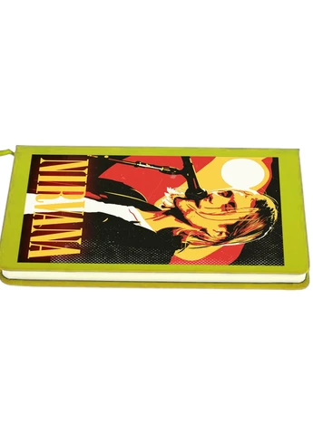 Блокнот А5 Курт Кобейн Нірвана (Kurt Cobain Nirvana) Салатовий (92228-2971-LM) MobiPrint (257325822)