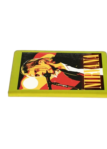 Блокнот А5 Курт Кобейн Нірвана (Kurt Cobain Nirvana) Салатовий (92228-2971-LM) MobiPrint (257325822)