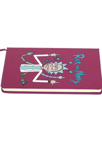 Блокнот А5 Рік Санчез Рік та Морті (Rick Sanchez Rick and Morty) Малиновий (92228-2948-FU) MobiPrint (257322355)