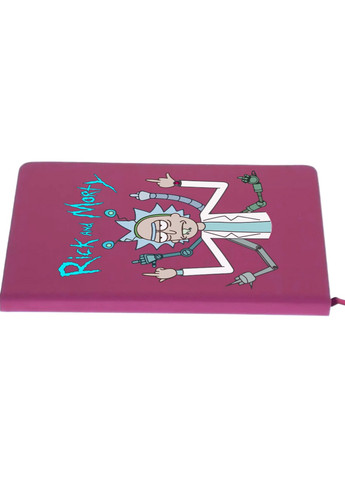 Блокнот А5 Рік Санчез Рік та Морті (Rick Sanchez Rick and Morty) Малиновий (92228-2948-FU) MobiPrint (257322355)