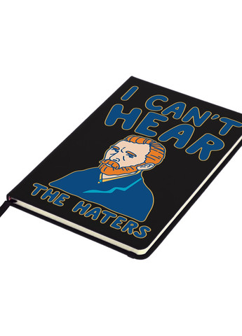 Блокнот А5 Я не слышу ненавистников Ван Гог (Vincent van Gogh) Черный (92228-2967-BK) MobiPrint (257328594)