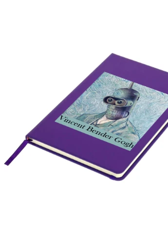 Блокнот А5 Вінсент Ван Гог Бендер (Vincent van Gogh Bender) Фіолетовий (92228-2956-PU) MobiPrint (257324752)