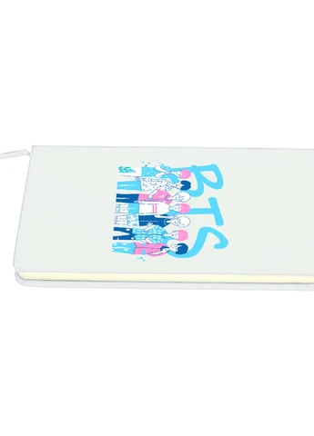 Блокнот А5 БТС (BTS) Білий (92228-3265-WT) MobiPrint (257325781)