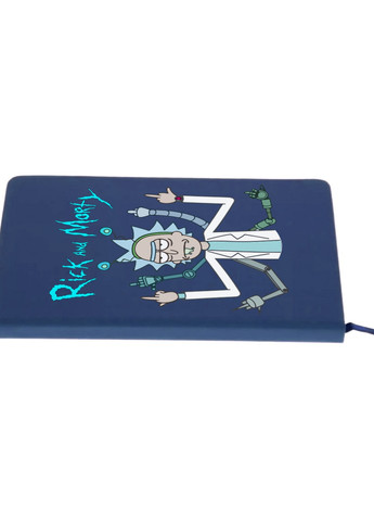 Блокнот А5 Рік Санчез Рік та Морті (Rick Sanchez Rick and Morty) Темно-синій (92228-2948-NB) MobiPrint (257324977)