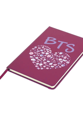 Блокнот А5 БТС (BTS) Малиновый (92228-3268-FU) MobiPrint (257322389)