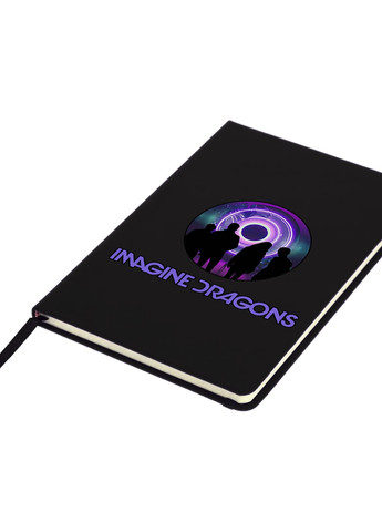 Блокнот А5 Имеджин Драгонс (Imagine Dragons) Черный (92228-2979-BK) MobiPrint (257323575)