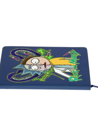 Блокнот А5 Рік Санчез Рік та Морті (Rick Sanchez Rick and Morty) Темно-синій (92228-2935-NB) MobiPrint (257326581)