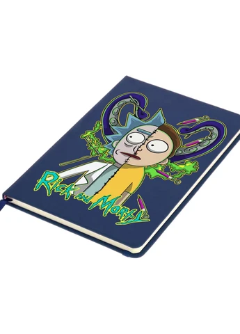 Блокнот А5 Рік Санчез Рік та Морті (Rick Sanchez Rick and Morty) Темно-синій (92228-2935-NB) MobiPrint (257326581)
