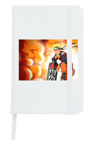 Блокнот А5 Наруто Узумакі (Naruto Uzumaki) Білий (92228-3112-WT) MobiPrint (257329176)